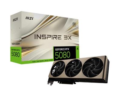 PLACA DE VIDEO 16GB MSI RTX 5080 INSPIRE 3X OC